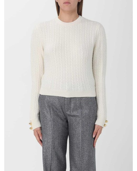 Chiara Ferragni White Crewneck Long-Sleeved Jumper
