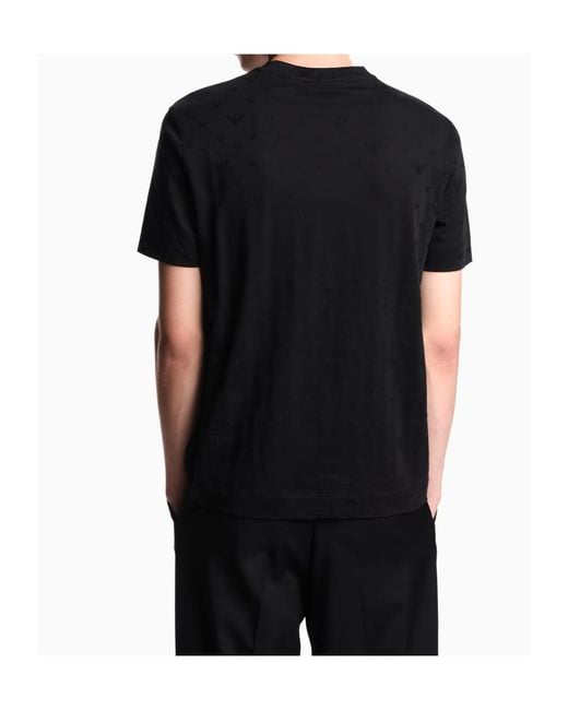 Emporio Armani Black Crew-Neck T-Shirt for men