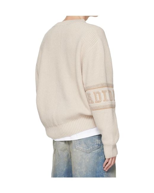 Adidas Originals Blue X Clot By Edison Chen V-Neck Logo Knitwear for men