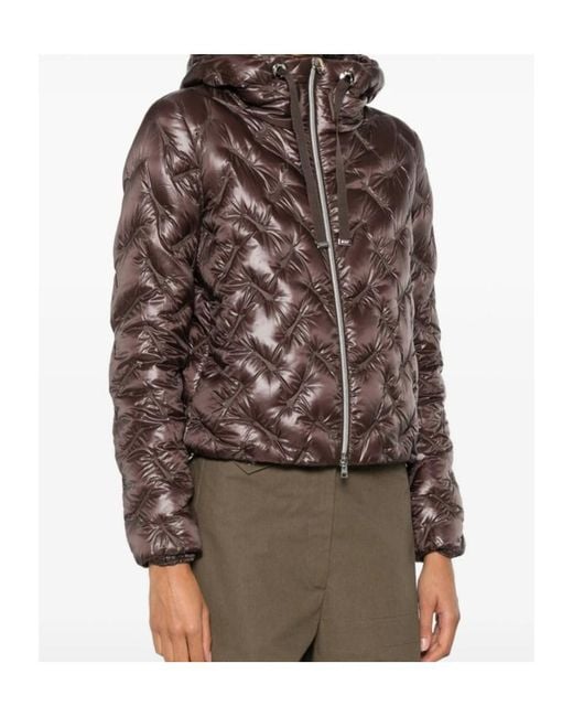 Herno Brown Quilted Cotton Jacket