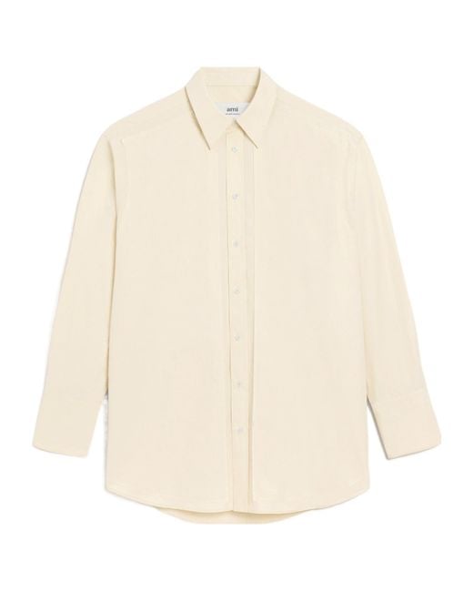 AMI Natural Logo-Embellish Shirt for men