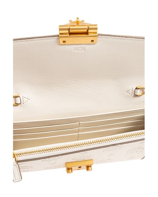 MCM White Logo Wallet