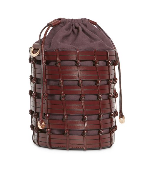 Vanessa Bruno Brown Small Drawstring Shoulder Bag