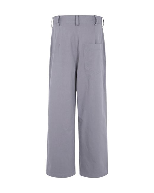 Sofie D'Hoore Gray Casual Trousers With Belt Loops