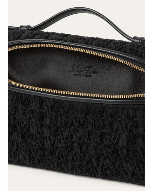 Loro Piana Black Extra Pocket L19 Shoulder Bag