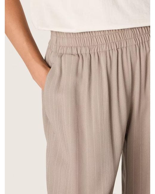 Golden Goose Deluxe Brand Natural Pinstripe Elasticated Waist Pants