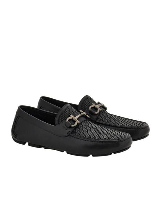 Ferragamo Black Penny Driver for men