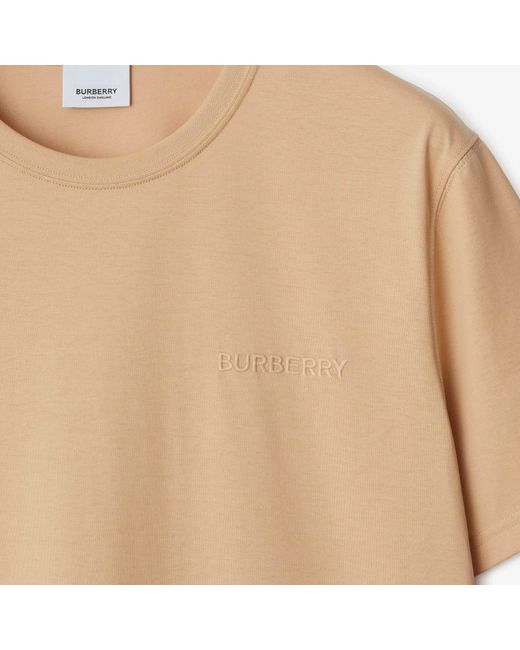 Burberry Natural Cotton T-Shirt for men