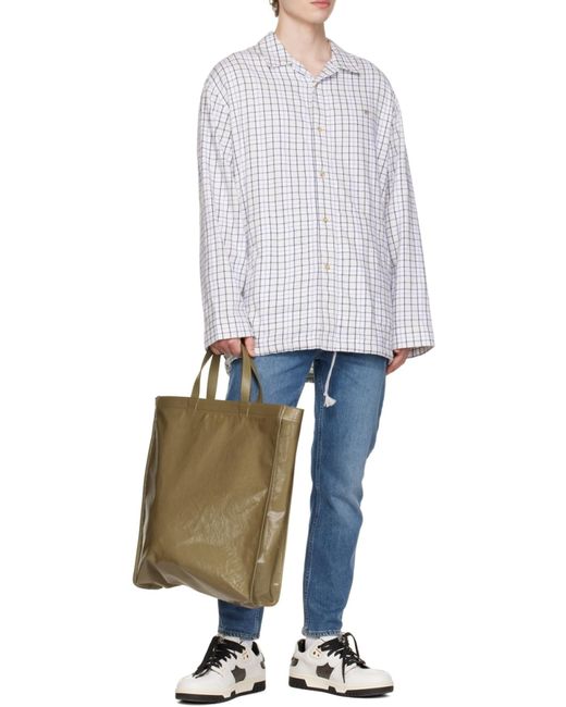 Acne Blue High-Rise Cropped Jeans for men
