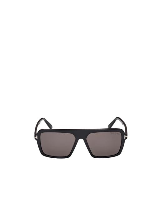 Tom Ford Gray Eyewear Vincent Pilot-Frame Sunglasses for men