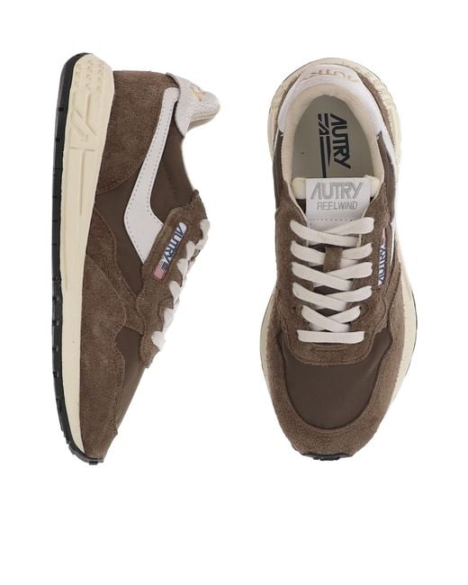 Autry Brown Reelwind Low Sneakers