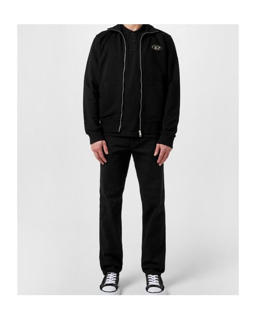 DIESEL Black Tapered Jeans for men