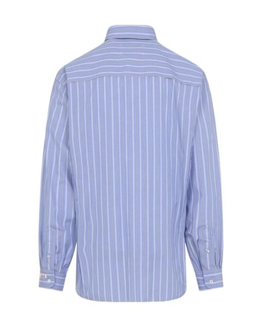 Maison Margiela Blue Ls Shirt for men
