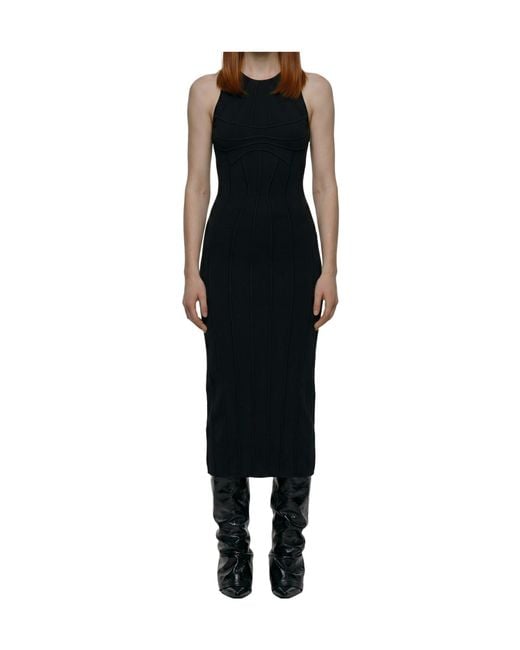 The Attico Black Sleeveless Dress