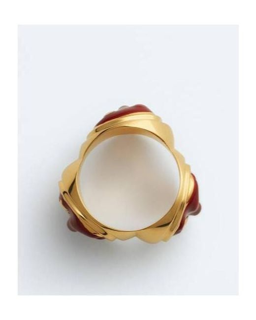 Bottega Veneta Multicolor Face Ring