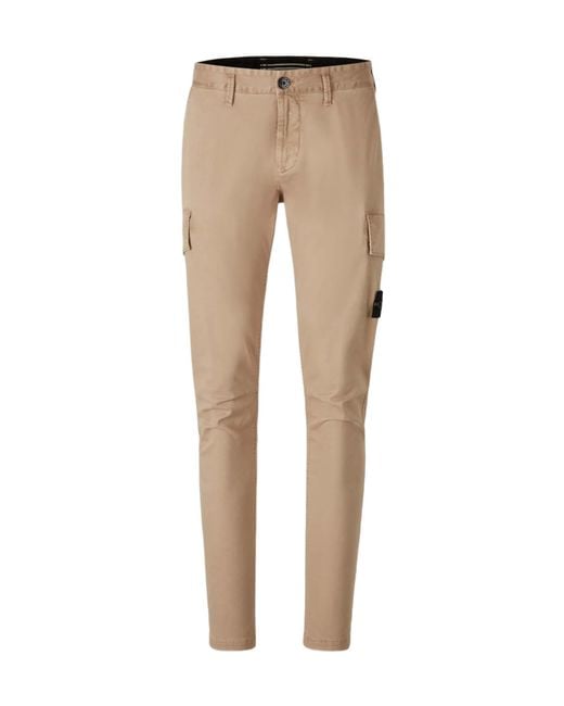 Stone Island Natural Chinese Cargo Pants for men