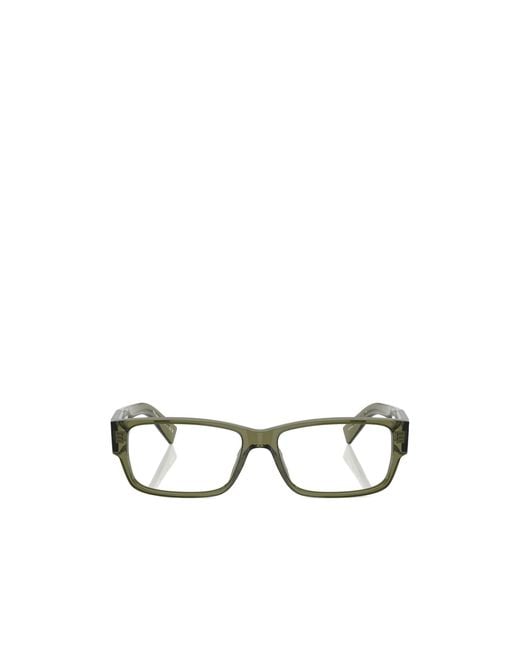 Prada White Square-Frame Glasses for men
