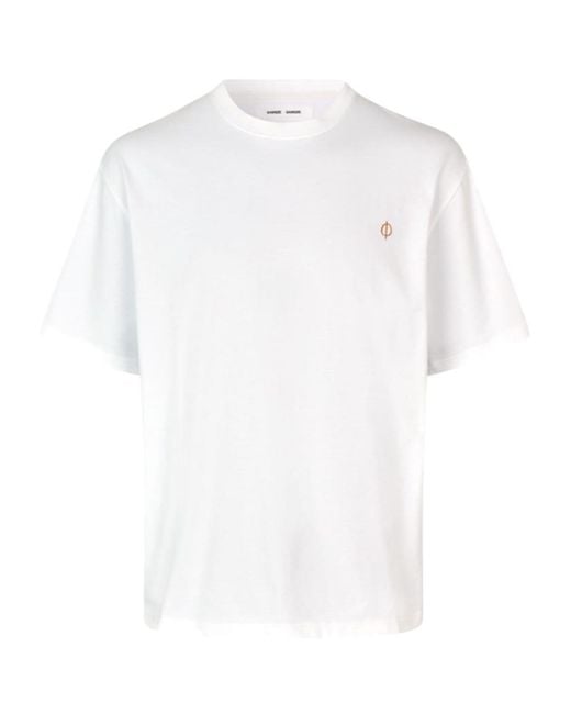Samsøe & Samsøe White Sawandering T-Shirt for men