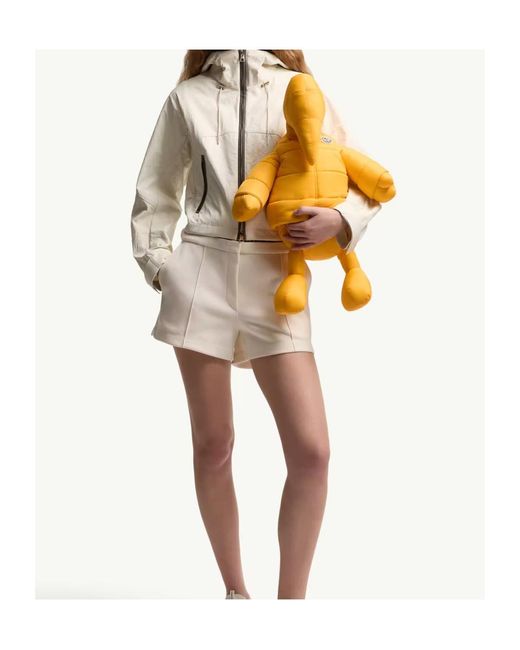 Moncler Natural Lasanca Zip-Up Hooded Jacket