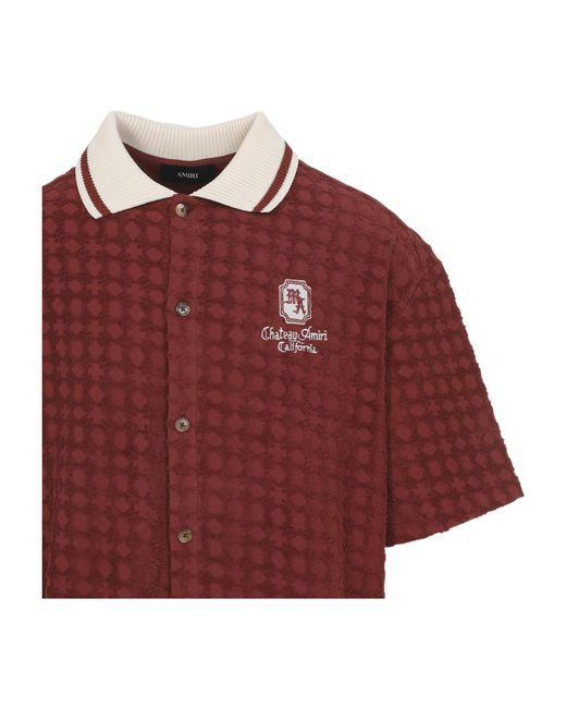Amiri Logo Embroidered Button-Up Shirt for men