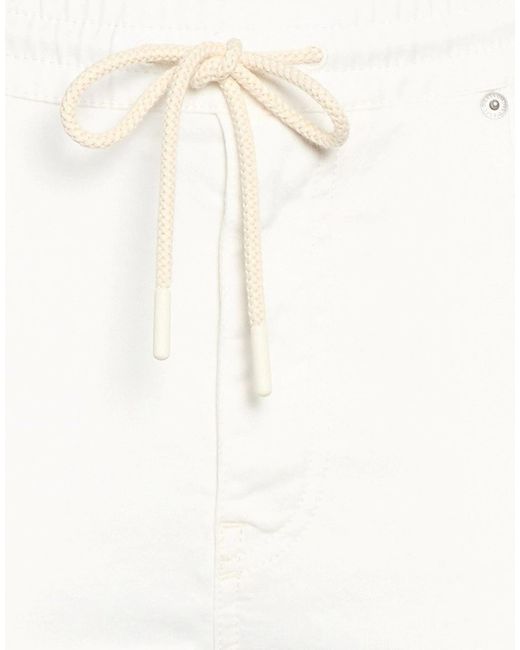 DIESEL White Tapered Long Pants