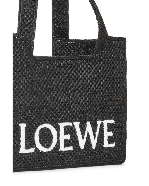 Loewe Black Font Medium Tote Bag