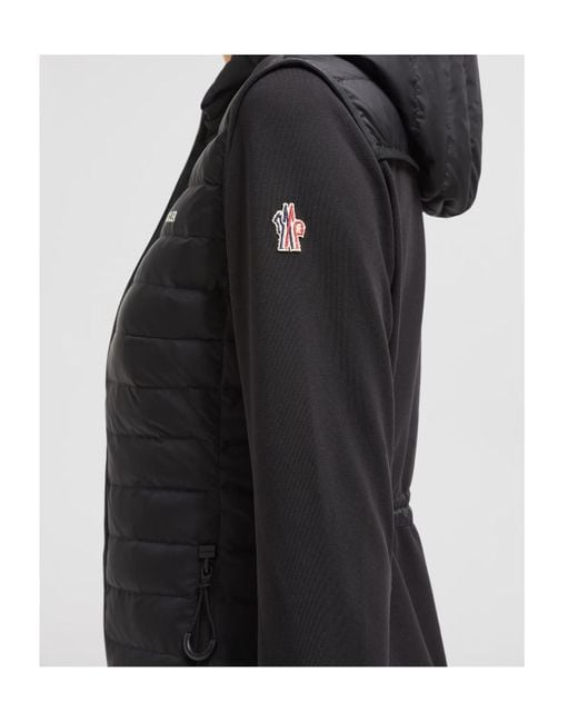 Moncler Black Grenoble Padded Zip-Up Hoodie