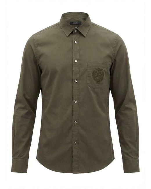 Gucci Green Button-Down Shirt for men