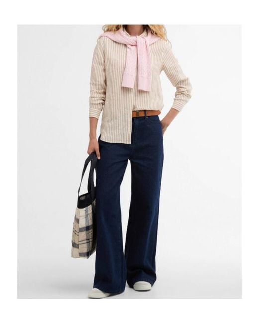 Barbour Pink Marine Relaxed Long-Sleeved Shirt