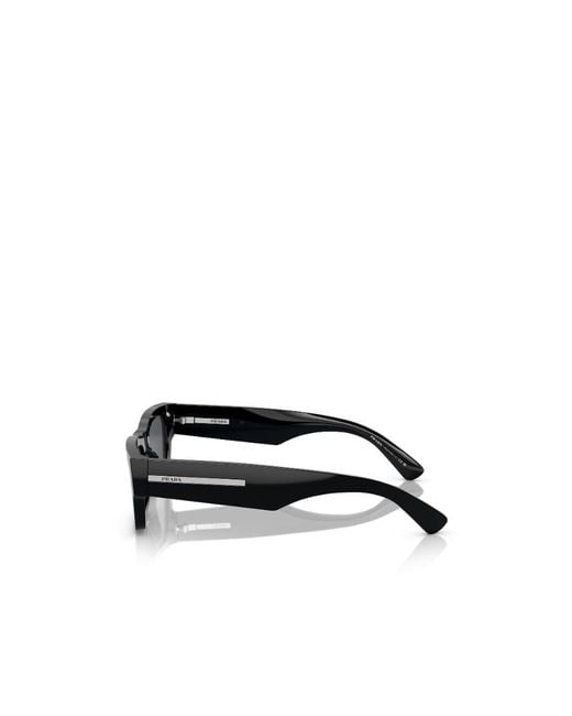 Prada White Eyewear Rectangular Frame Sunglasses for men