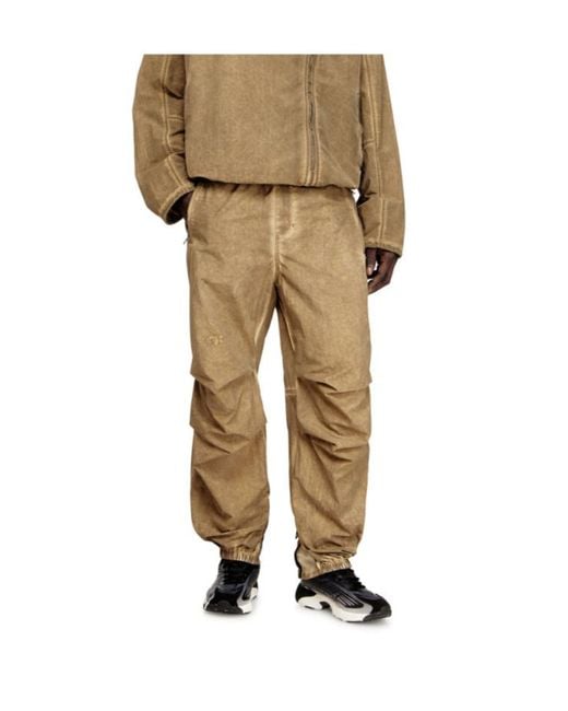 DIESEL Natural P-Stitch-Treat Zip-Pocket Trousers for men