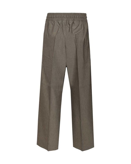 Fear Of God Gray Wide-Leg Drawstring Pants for men
