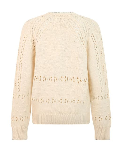 Isabel Marant Natural Isabel Marant Étoile Open-Knit Knitted Sweater