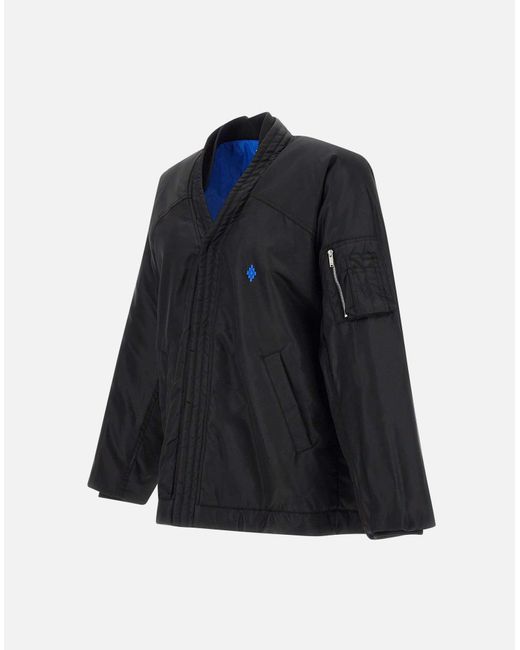 Marcelo Burlon Black County Of Milan Logo Embroidered Jacket for men