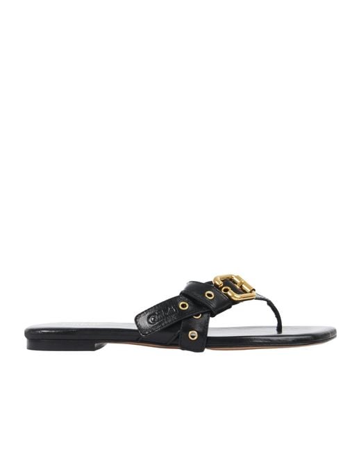 Chloé White Mae Slippers