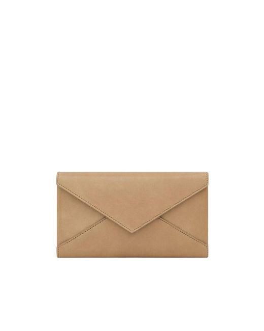 Saint Laurent Natural Letter Large Wallet