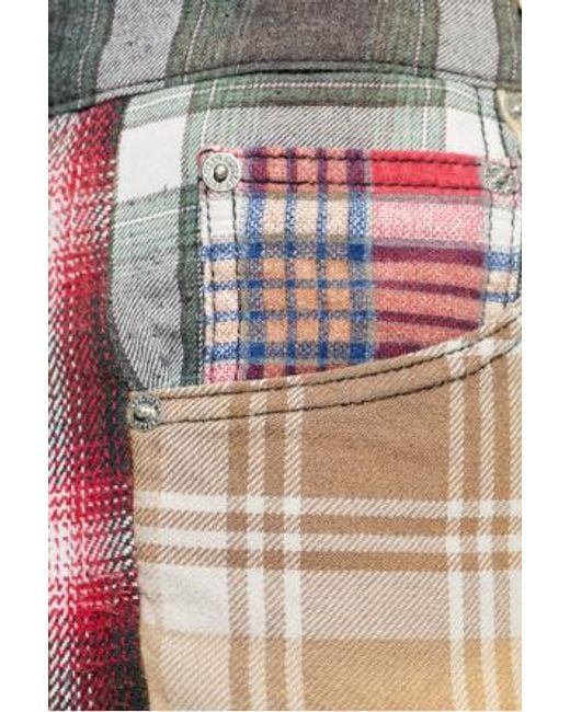 GALLERY DEPT. Blue Check Shorts for men