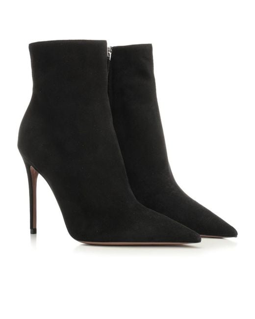 Paris Texas Black Vera Pointed Ankle Boots