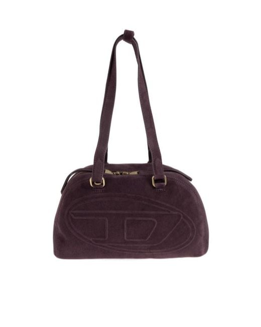DIESEL Purple Oval D 1Dr Dome Shoulder Bag for men