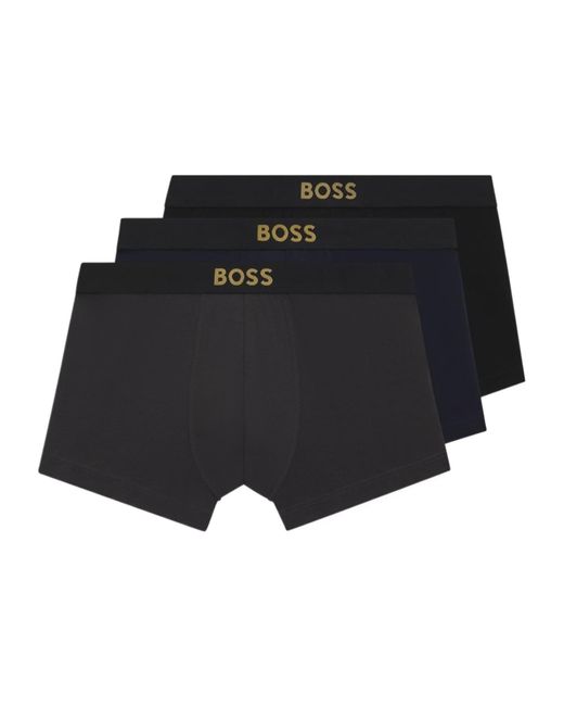 Boss Black Logo 3 Pack Trunks for men