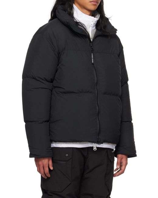 Canada Goose Black Lawrence Zip-Up Padded Parka for men