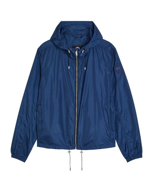 Canada Goose Blue Drift Hooded Logo-Appliquéd Shell Jacket for men