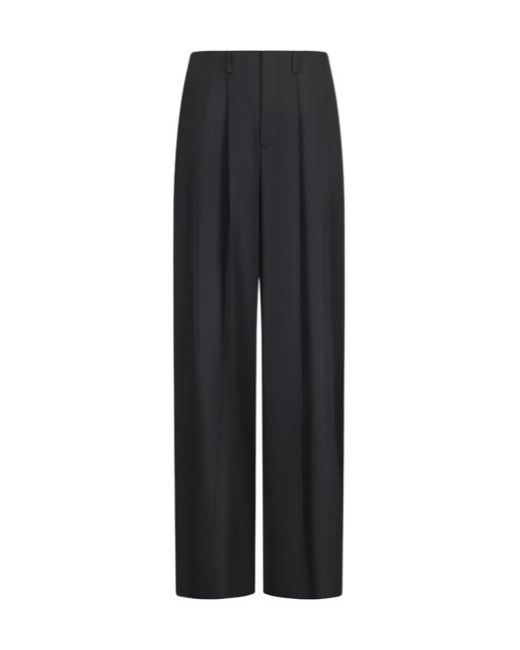 GIUSEPPE DI MORABITO Black Palazzo Wide-Leg Pants