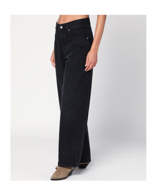 Isabel Marant Black Faded-Effect Jeans