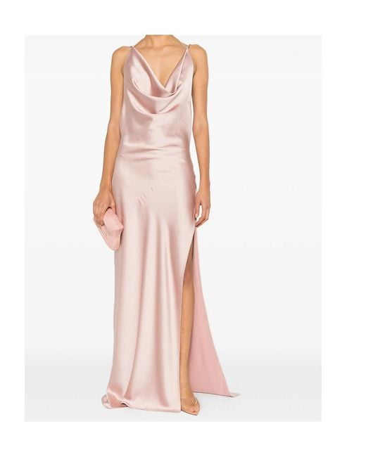 ANDAMANE Pink Backless Dress