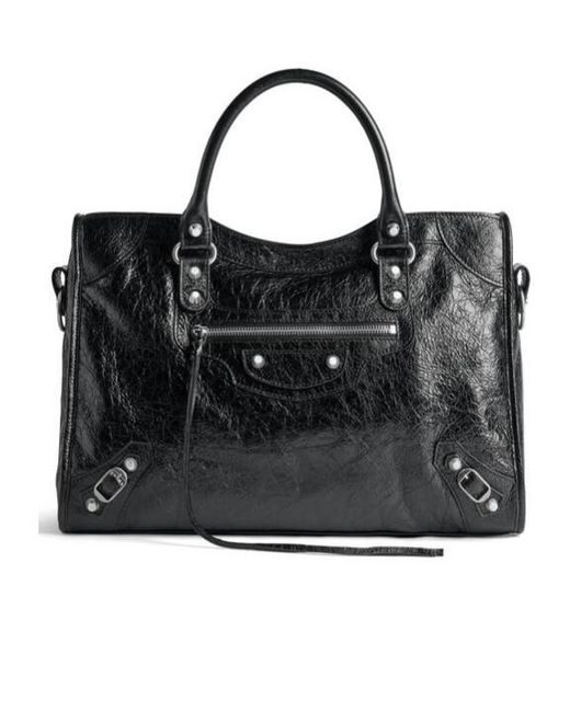 Balenciaga Black Le City Medium Tote Bag