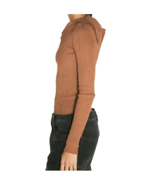 Y. Project Black Ribbed Top