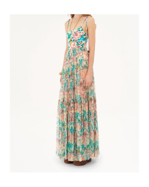Chloé Green Chloé Gathered Maxi Skirt