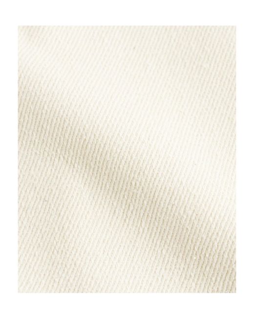 Auralee White Wide-Leg Jeans for men