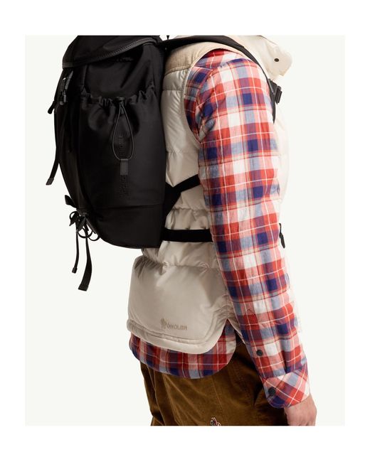 Moncler Black Grenoble Performance Buckle Backpack for men